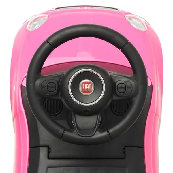 vidaXL Gåbil Fiat 500 rosa