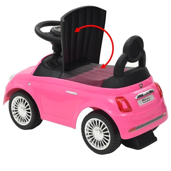 vidaXL Gåbil Fiat 500 rosa