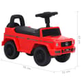 Miniatyrbild 8 av 8: vidaXL Barnbil Mercedes Benz G63 röd