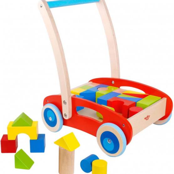 Tooky Toy - Gåvagn Med Block