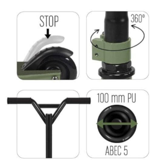 Skids Control - Scooter - Military Junior Khaki