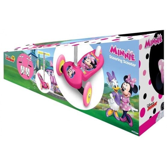 Disney - Skootteri - Minnie Mouse 3-Wiel Footbrake vaaleanpunainen/hopea
