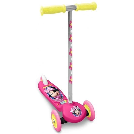 Disney - Skootteri - Minnie Mouse 3-Wiel Footbrake vaaleanpunainen/hopea