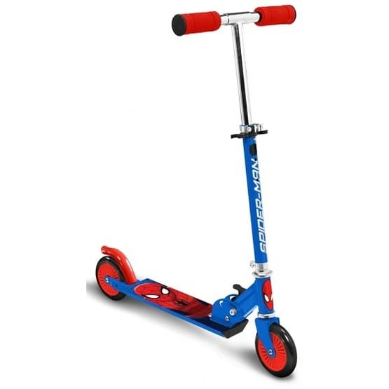 Marvel - Sparkcykel - Spider-Man Fotbroms Blå/Röd