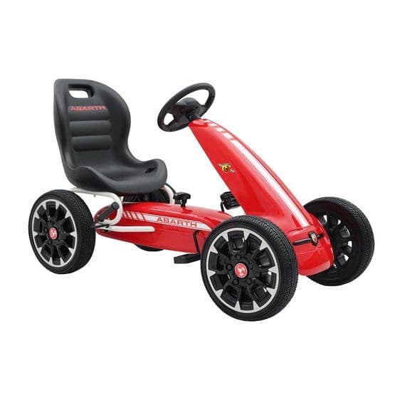 Pedalbil - Licenseret Abarth - Rød