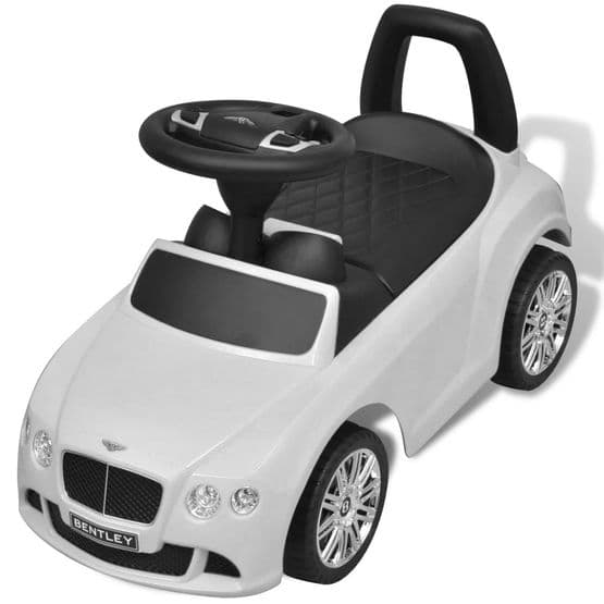 Trampbil För Barn Bentley Vit