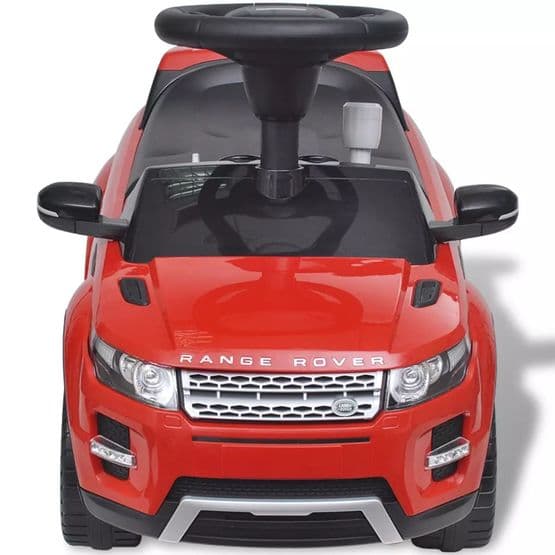 Åkbil För Barn Land Rover 348 Med Musik Röd