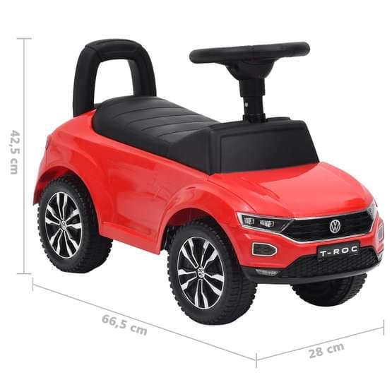 Gåbil Volkswagen T-Roc Röd