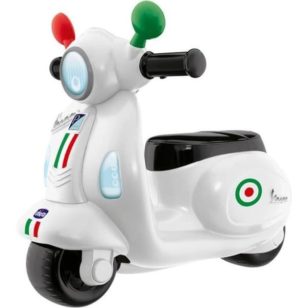 Vespa Primavera CHICCO åkskoter för barn - vit - 12 månader och över