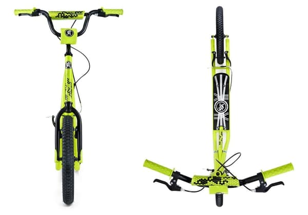 HyperMotion potkulauta lapsille ja nuorille, City Scooter suurilla, ilmatäytteisillä renkailla 2"16" (40 cm), teräsrunko, säädettävä ohjaustanko