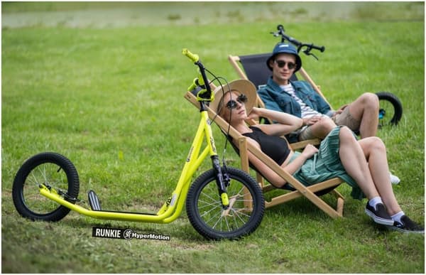 HyperMotion potkulauta lapsille ja nuorille, City Scooter suurilla, ilmatäytteisillä renkailla 2"16" (40 cm), teräsrunko, säädettävä ohjaustanko