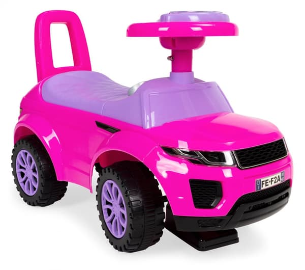 Ajettava auto - äänellä - 62,5x28x40 cm - pinkki