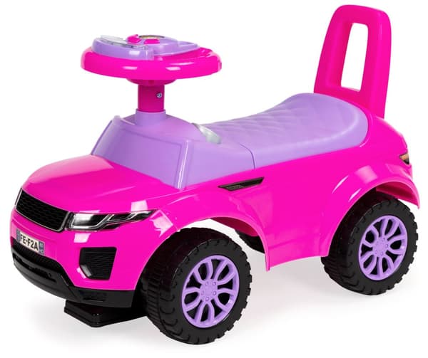Ajettava auto - äänellä - 62,5x28x40 cm - pinkki
