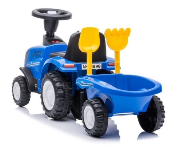 Traktor-gåvogn med tilbehør, blå
