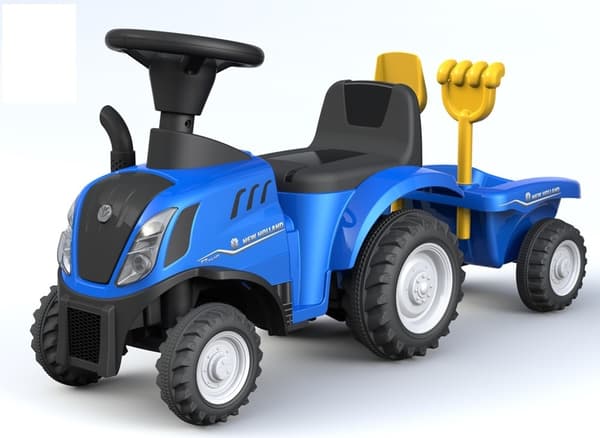 Traktor-gåvogn med tilbehør, blå