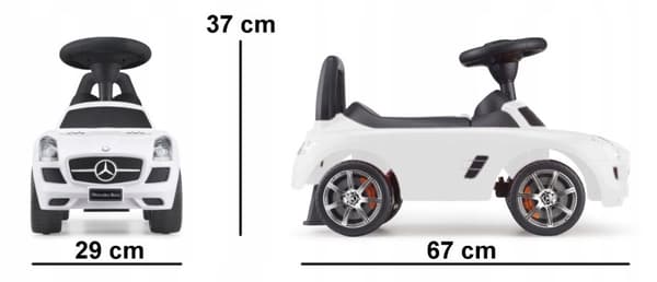 Åkande Mercedes SLS - Vit