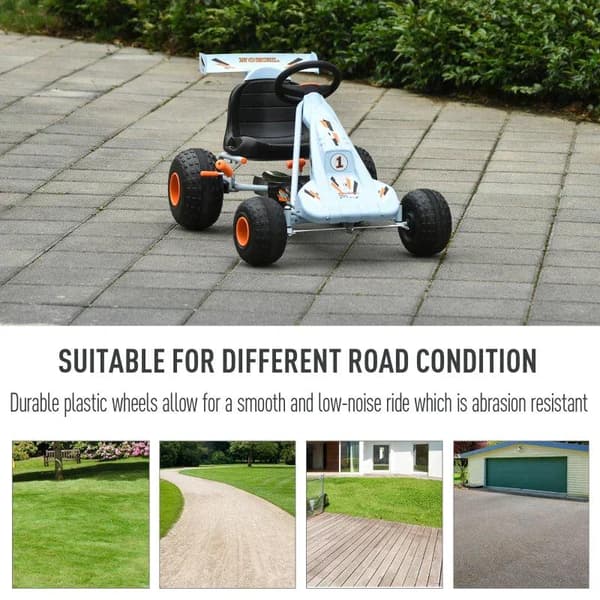 Rootz Go-kart - Børnebil - Børnelegetøj - Justerbart sæde - Børne - Børnebil - 97 x 66 x 59 cm