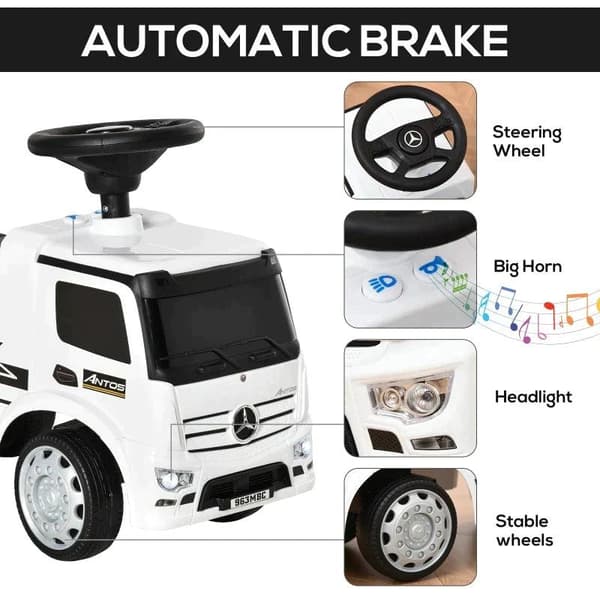 Rootzin lastenauto - Lastenauto - Leluauto - Lasten auto - Lasten kuorma-auto - Valkoinen