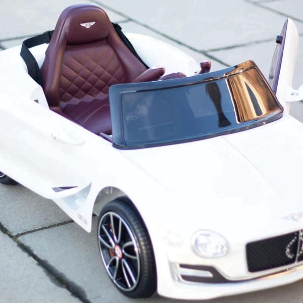 Rootz elbil til børn - Bentley Gt - Fjernbetjening - Hvid - 108 X 60 X 43 Cm