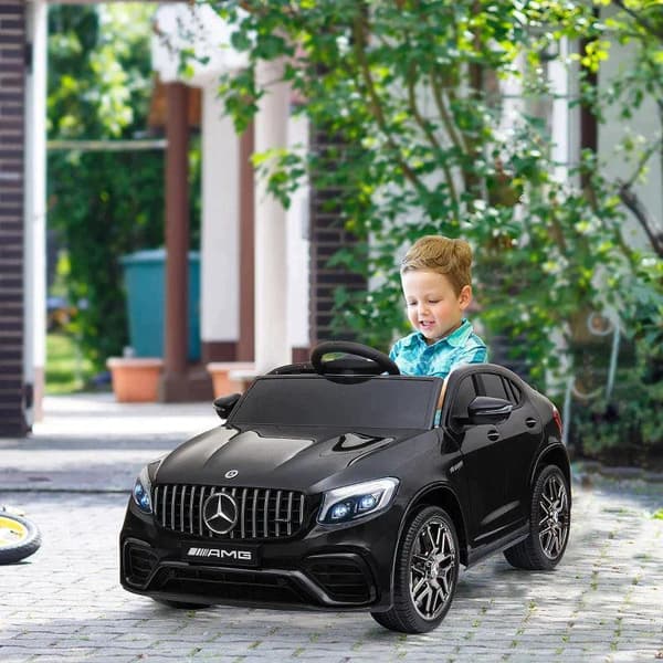 Rootz lasten auto - Lasten ajoneuvo - Sähköauto - Auto - Musta - 115 x 70 x 55 cm