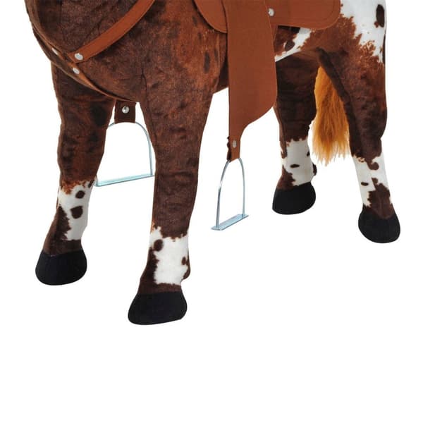 Rootz Play hevonen satulalla - Ruskea - Metalli, Pehmo - 33,44 cm x 11,02 cm x 23,62 cm