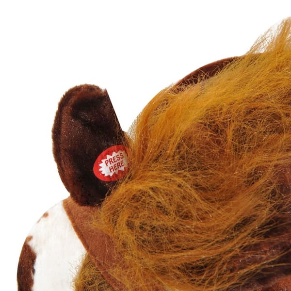 Rootz Play hevonen satulalla - Ruskea - Metalli, Pehmo - 33,44 cm x 11,02 cm x 23,62 cm
