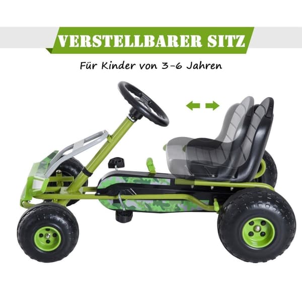 Rootz børnegokart - Grøn - Metal, Plast - 37,4 cm x 26,18 cm x 22,44 cm