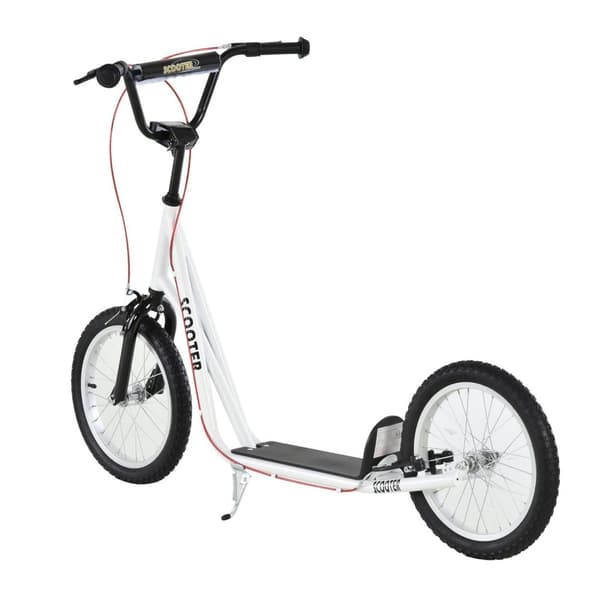 Rootz City Scooter - Hvid - Staal, Aluminium, Gummi - 54,72 cm x 22,83 cm x 35,43 cm