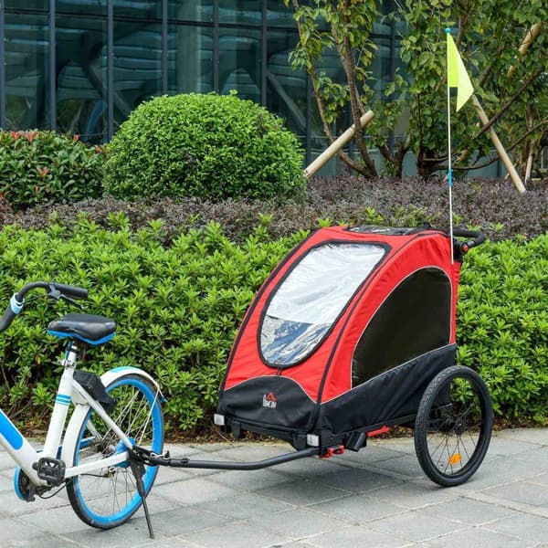 Rootz 3 i 1 børnevogn Jogger - rød, sort - aluminium, Oxford, gummi - 59,05 cm x 33,46 cm x 42,12 cm