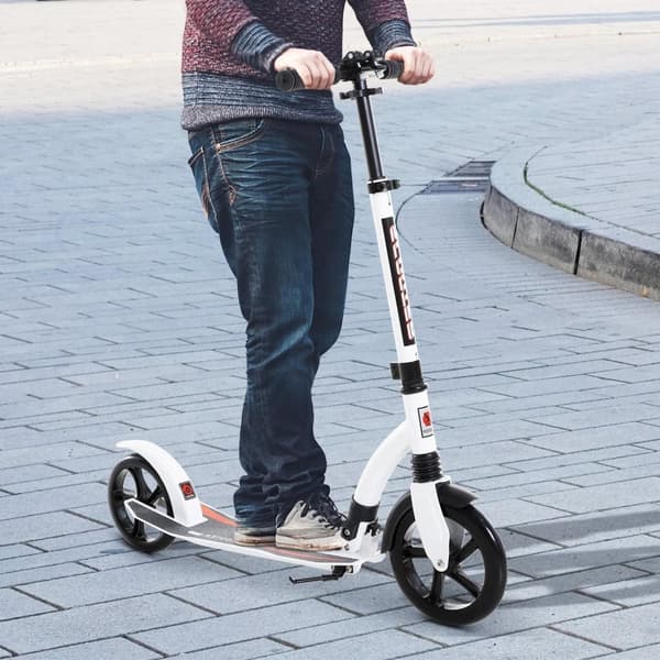Rootz Kinderscooter - Hvid - Aluminium, Pp, Pu - 36,41 cm x 14,76 cm x 34,25 cm