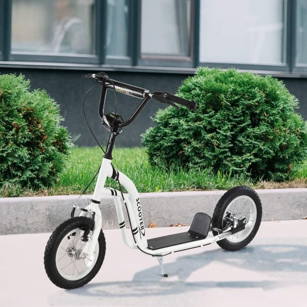 Rootz Scooter Kids - Vit - Stål, Aluminium, Gummi - 47,24 cm x 22,83 cm x 33,46 cm
