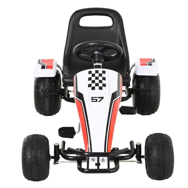 Rootz Go-Kart polkimella - Valkoinen - Teräs - 40,94 cm x 25,98 cm x 22,44 cm
