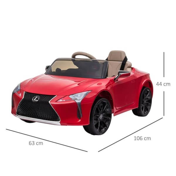Rootz Lexus -lastenauto - punainen - Pp, metalli - 41,73 cm x 24,8 cm x 17,32 cm