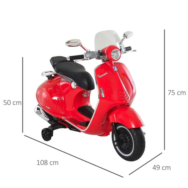 Rootz skoter elektrisk barnmotorcykel röd - Röd - Pp, Stål - 42,51 cm x 19,29 cm x 29,52 cm