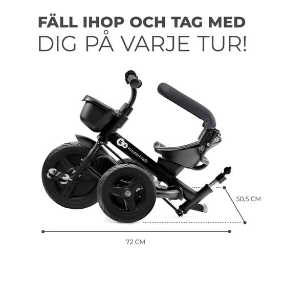 Trehjulet cykel - Aveo - Malakitgrå