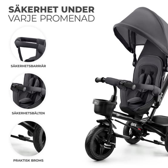 Trehjulet cykel - Aveo - Malakitgrå