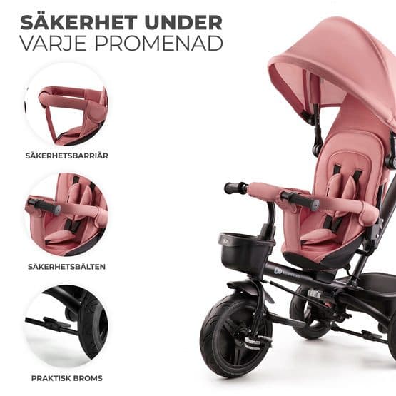 Trehjulet cykel - Aveo - Rose Pink
