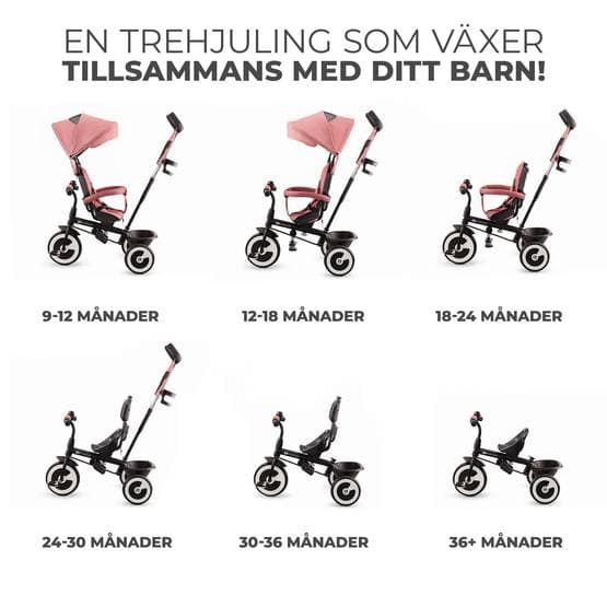 Trehjuling - Aston - Rose Pink