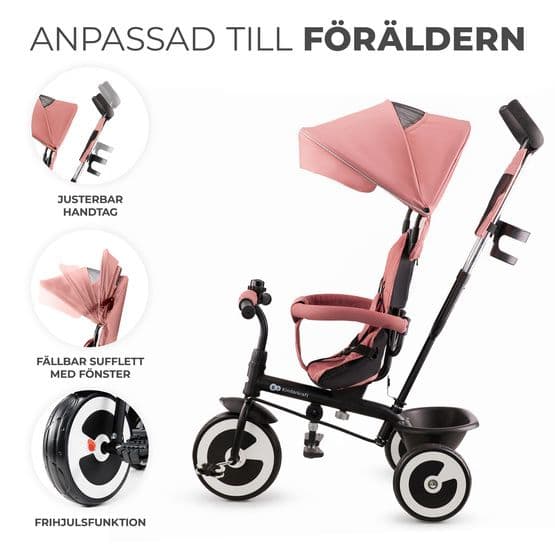 Trehjuling - Aston - Rose Pink