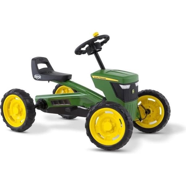BERG Buzzy John Deere pedalkart - Gul/Orange - För barn i åldrarna 2 till 5 år