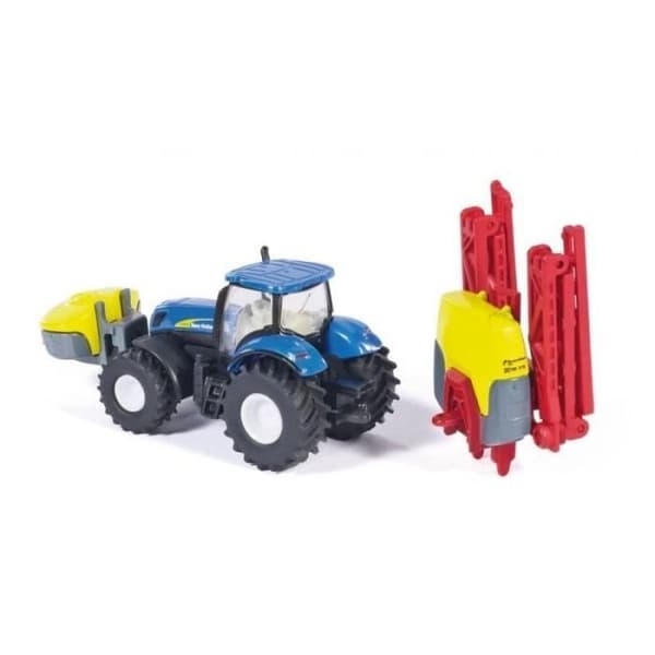 New Holland traktor med Kverneland spridare - SIKU - Skala 1/87