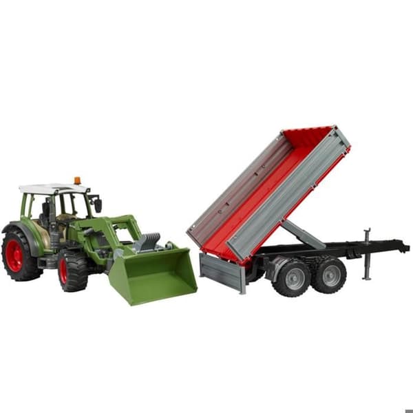 Traktor Fendt Vario 211 med lastare och släp