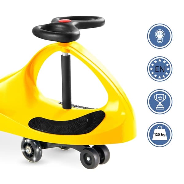 Baby Car 3+, TwistCar, Taaperoauto, Auto pojille ja tytöille, Twist Car ohjauspyörällä, Kumipyörät