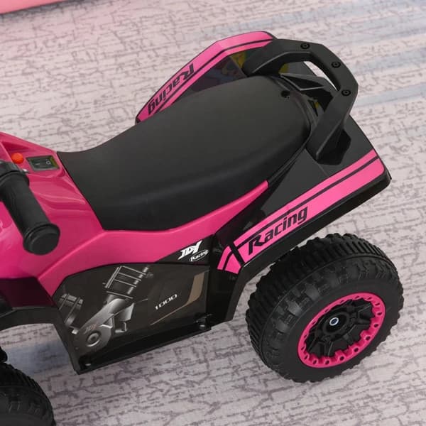 Rootz børnevogn - Pedalbil - Glidende fødder - Børnebil - Børnebil - 18-36 måneder - Let musik - Plastikstål - Pink - 67,5 x 38 x 44 cm