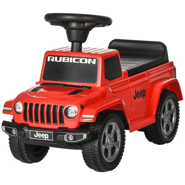 Rootz Ride-on Car - Med Horn - Anti-tip beskyttelse - Opbevaringsplads - Forlygter - Rød - 63,5 x 29 x 42 cm