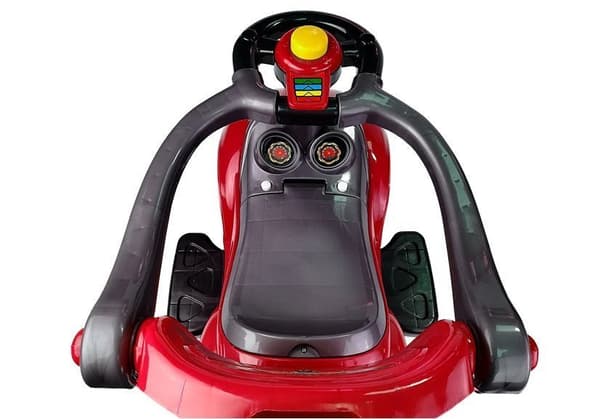 Toddlers Ride On Push Along with Parent Handle Mega Car 3in1 Red