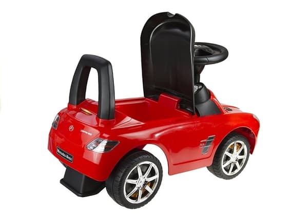 Mercedes Benz Red - Kids Push Along Ride On Car