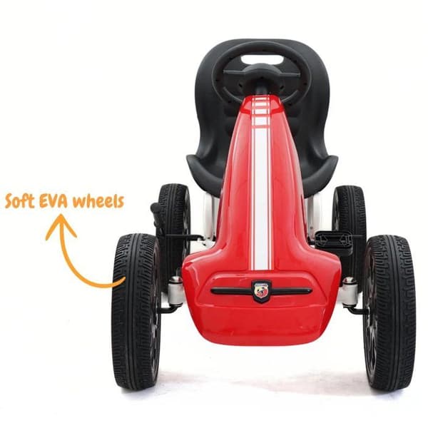 Go Kart med Pedaler Abarth - för Barn - 3 till 7 år - EVA-hjul - Röd