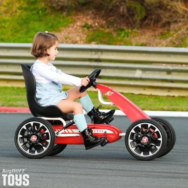 Go Kart med Pedaler Abarth - för Barn - 3 till 7 år - EVA-hjul - Röd