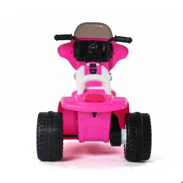 Poliscykel Barn - Chopper 6V - 1 till 3 år - Rosa